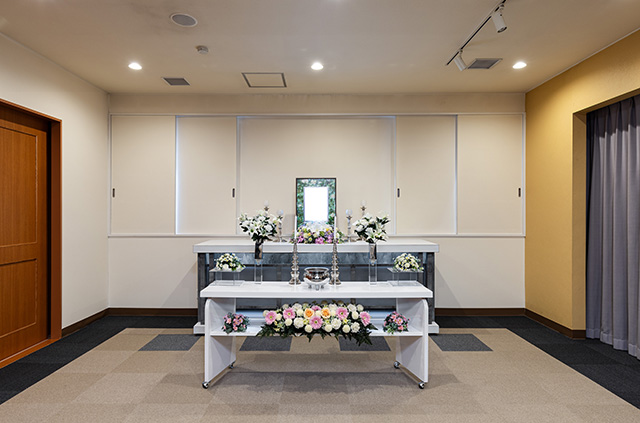 やわらぎ斎場名寄親族控室（和室）名寄徳田葬儀葬式法要画像イメージ