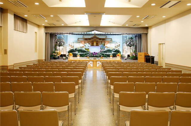 やわらぎ斎場篠路Aホール式場札幌市北区葬儀葬式法要画像イメージ
